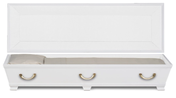 Kista Akvarell vit öppen med inredning