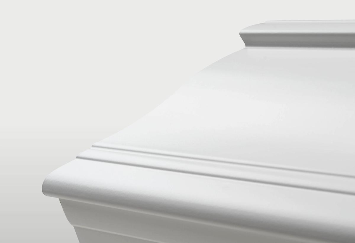 Kista Akvarell vit detalj profil