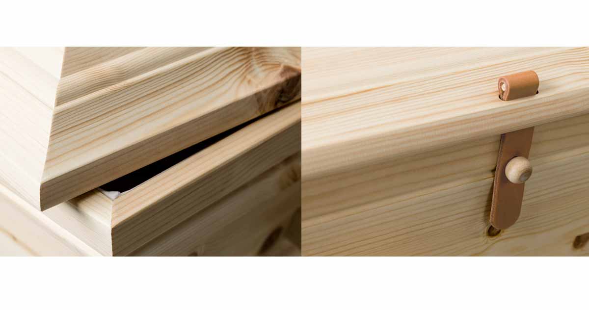 Kista Natur detalj lock och läderstropp