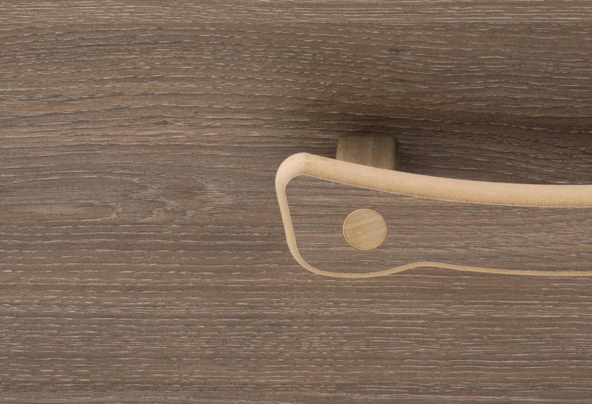 Kista Standard rustik detalj trähandtag närbild